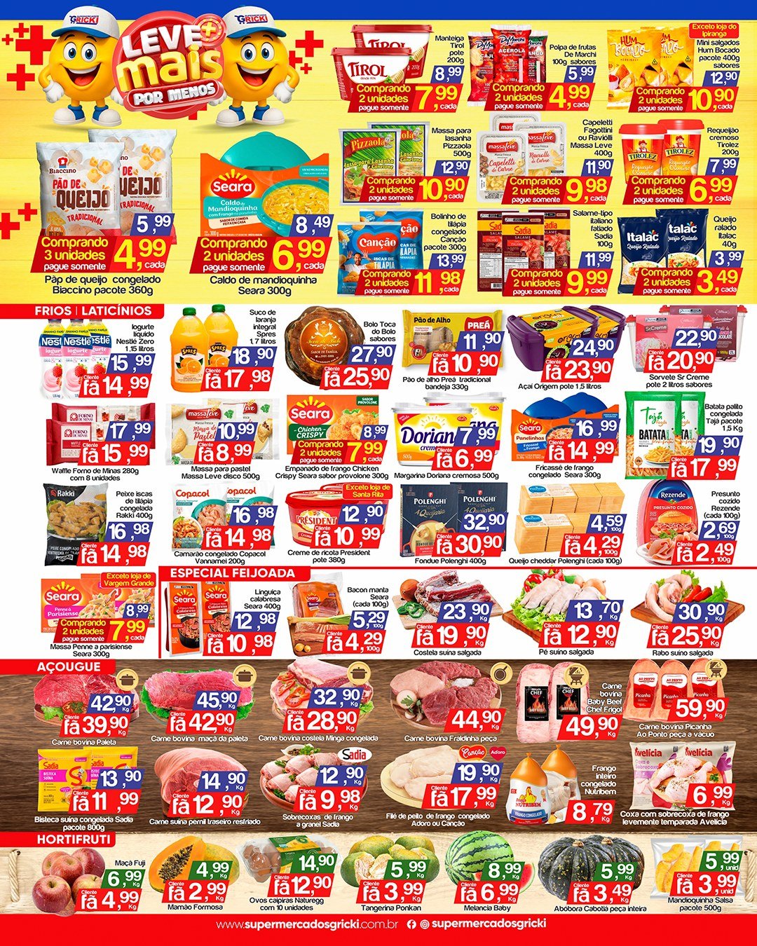 Ofertas do Supermercado Gricki
