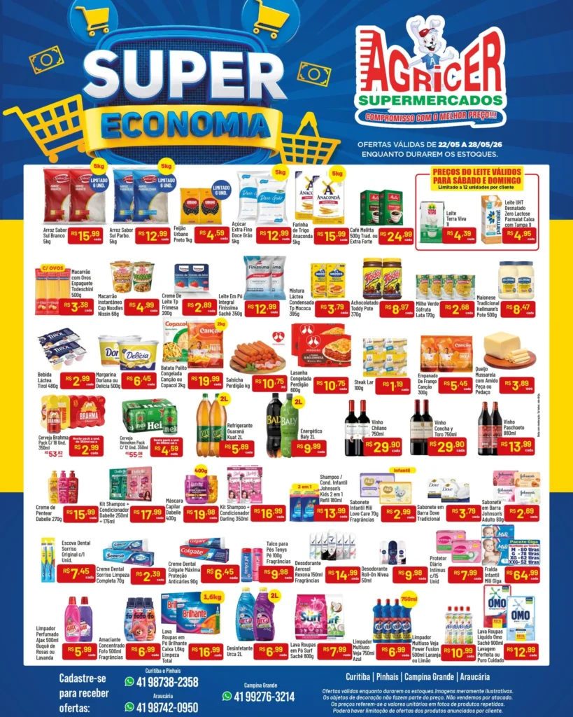 Agricer Supermercados até 28-05-2026 Agricer Supermercados até 28-05-2026