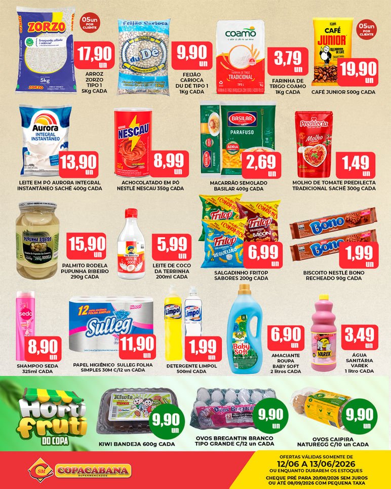 Ofertas do Copacabana Supermercados