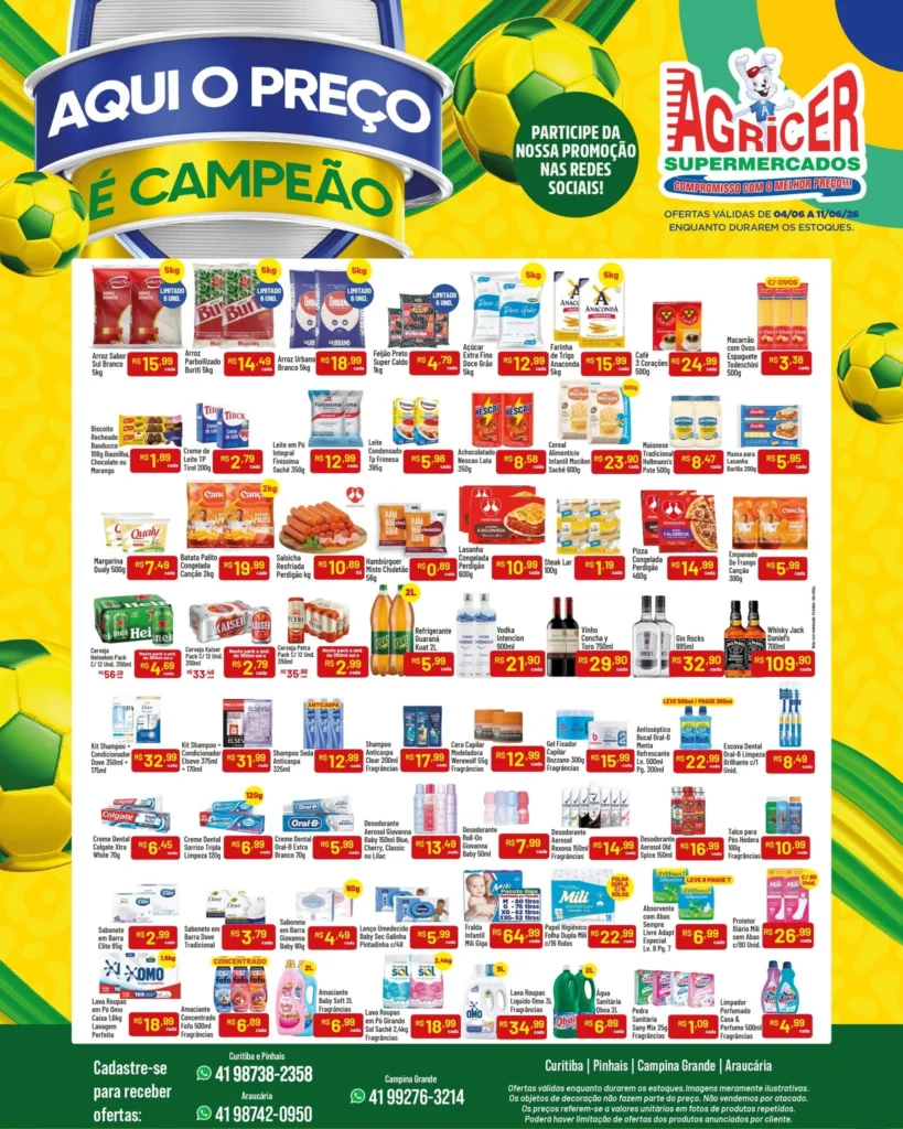 Agricer Supermercados até 11-06-2026