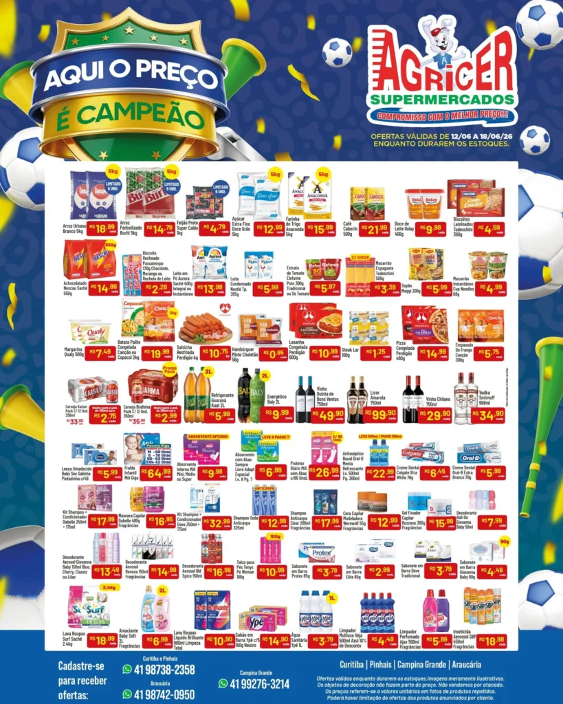 Agricer Supermercados até 18-06-2026