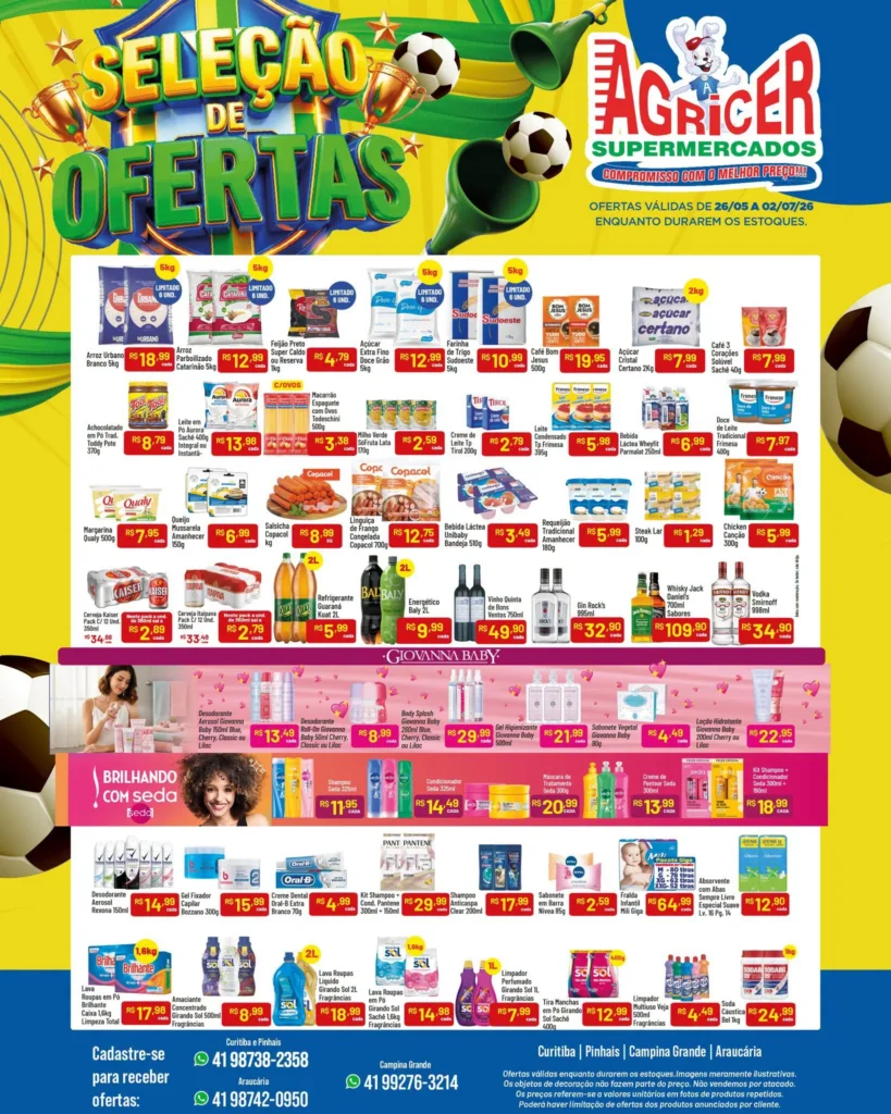 Agricer Supermercados até 02-07-2026