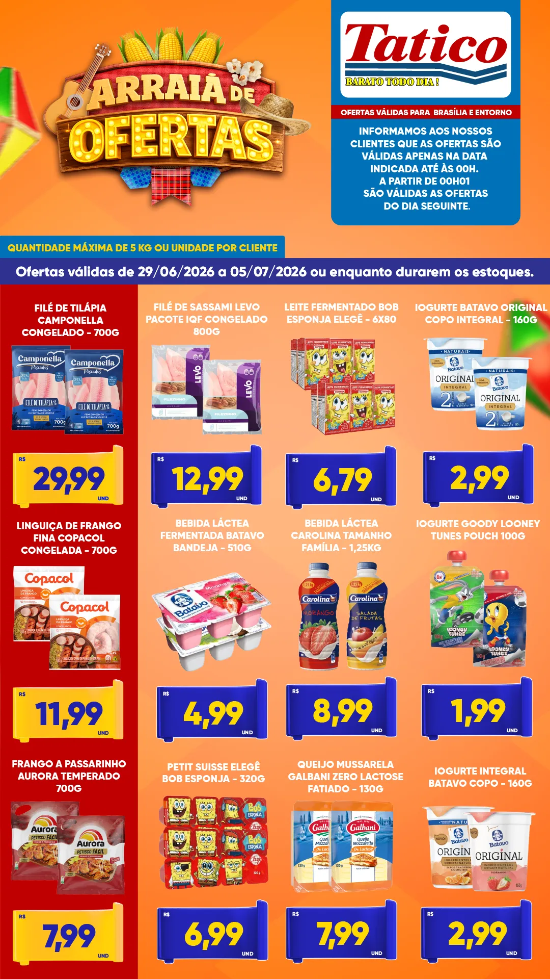 Ofertas do Supermercado Tatico
