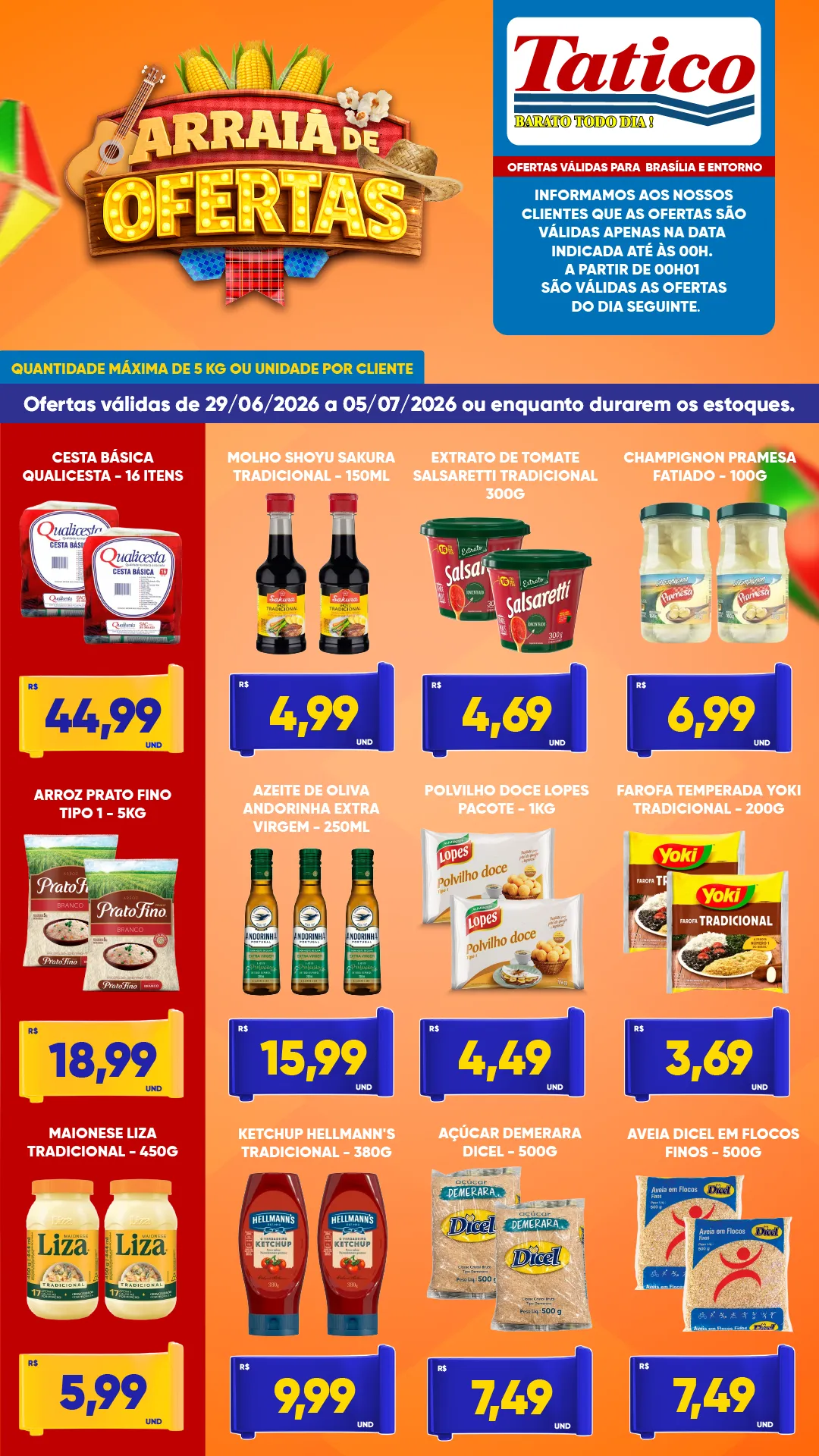 Ofertas do Supermercado Tatico