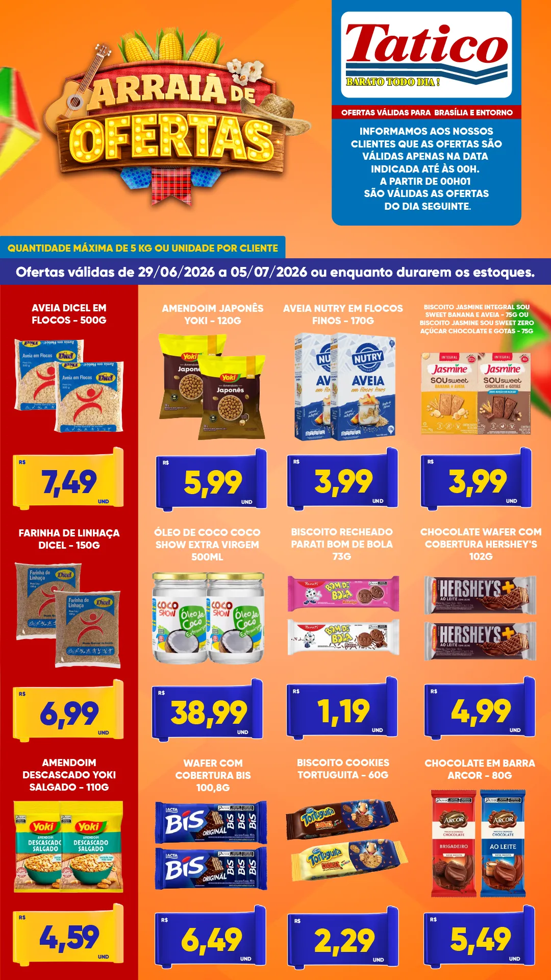 Ofertas do Supermercado Tatico