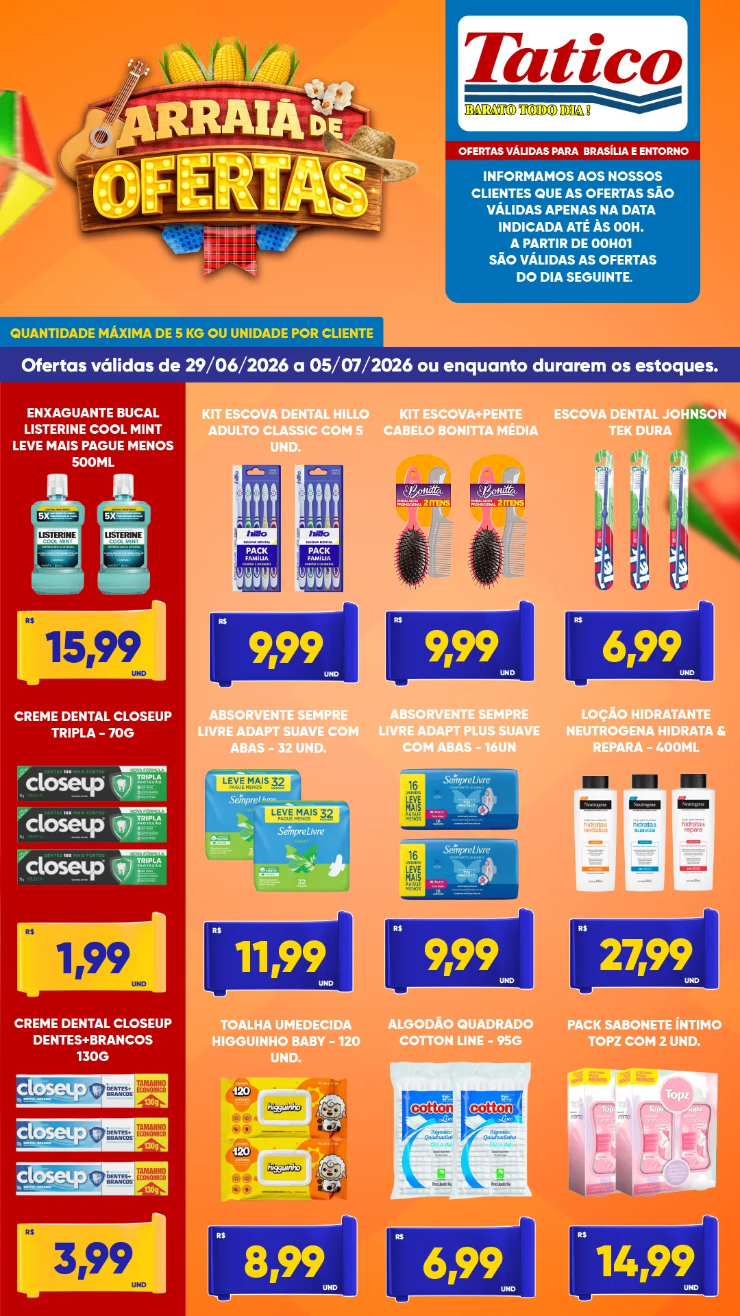 Ofertas do Supermercado Tatico