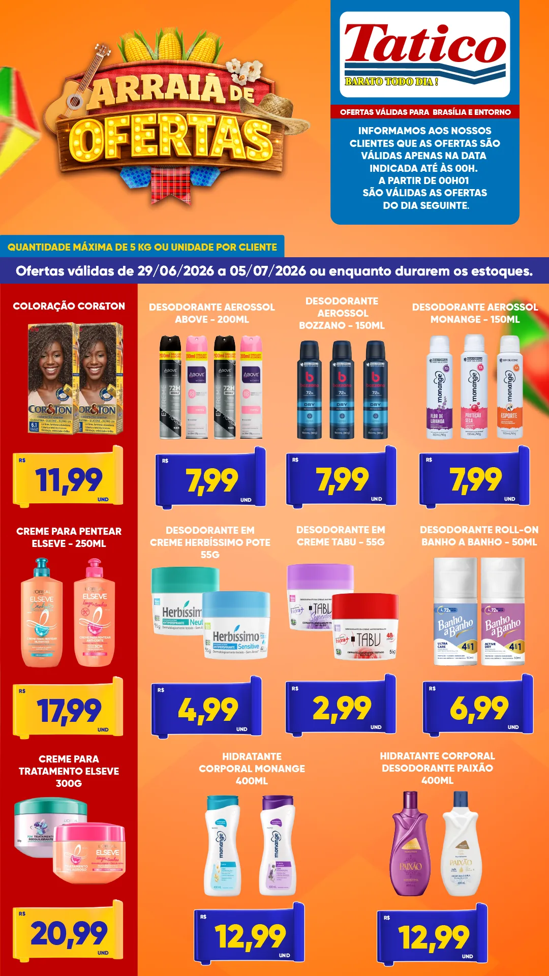 Ofertas do Supermercado Tatico