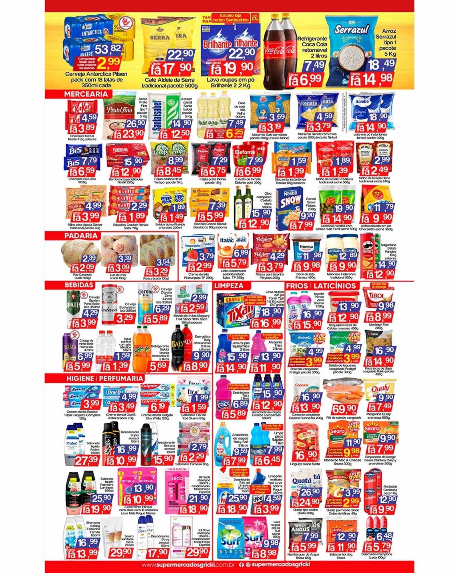 Ofertas do Supermercado Gricki