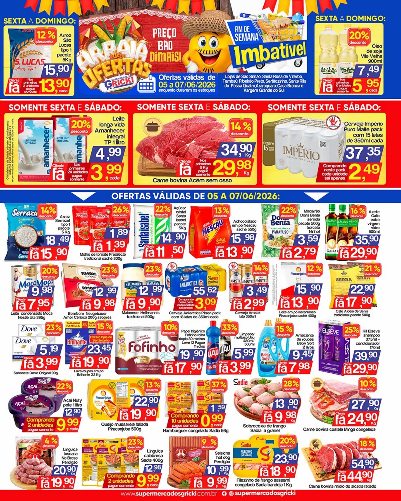 Ofertas do Supermercado Gricki