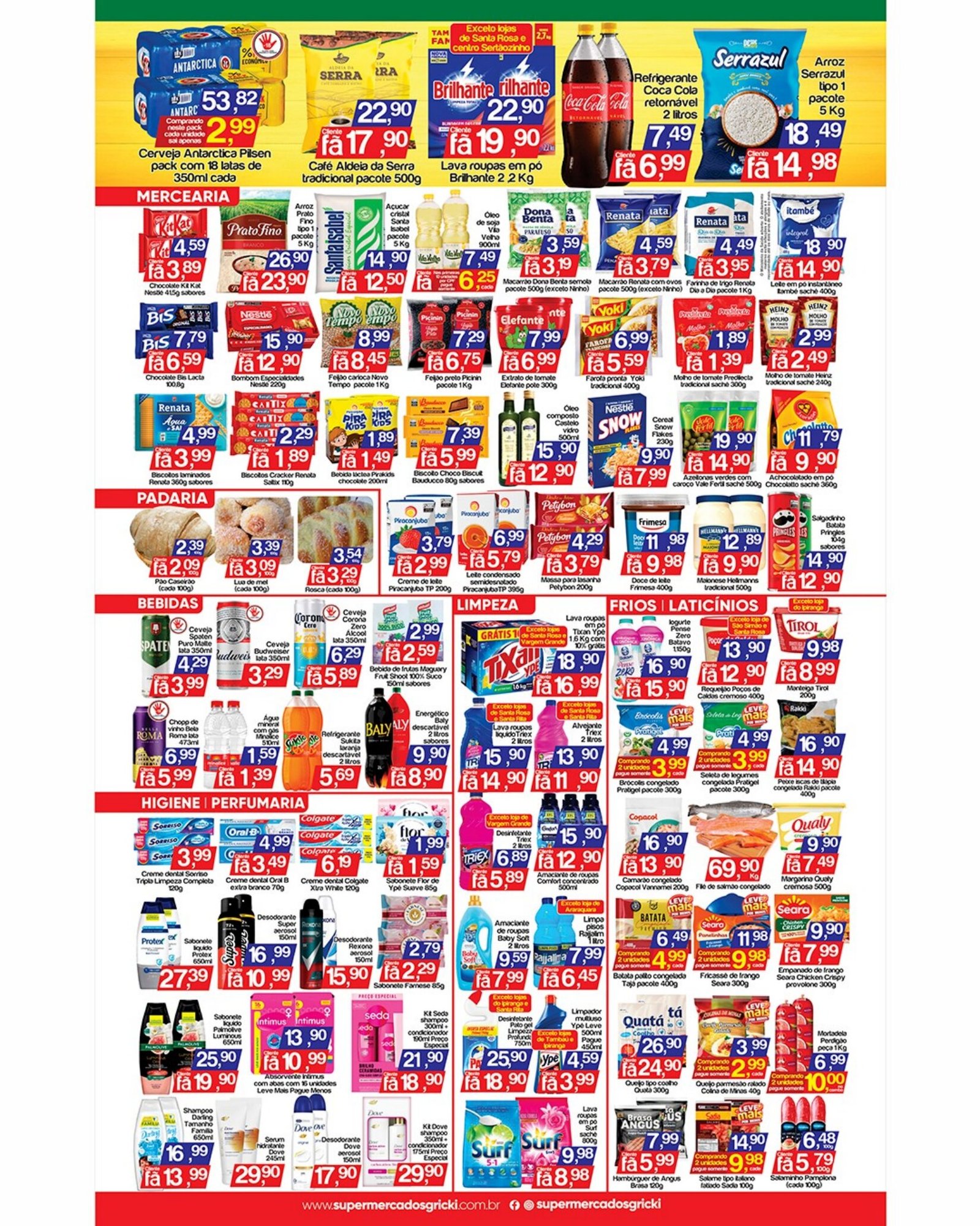 Ofertas do Supermercado Gricki