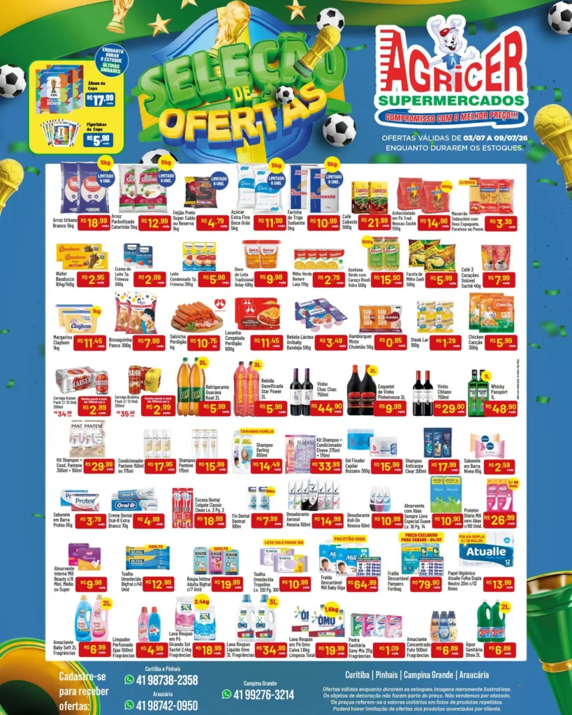 Agricer Supermercados até 09-07-2026