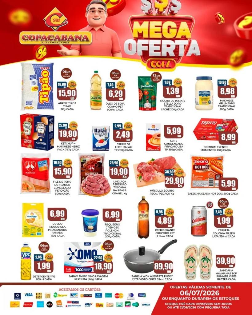 Copacabana Supermercados até 06-07-2026