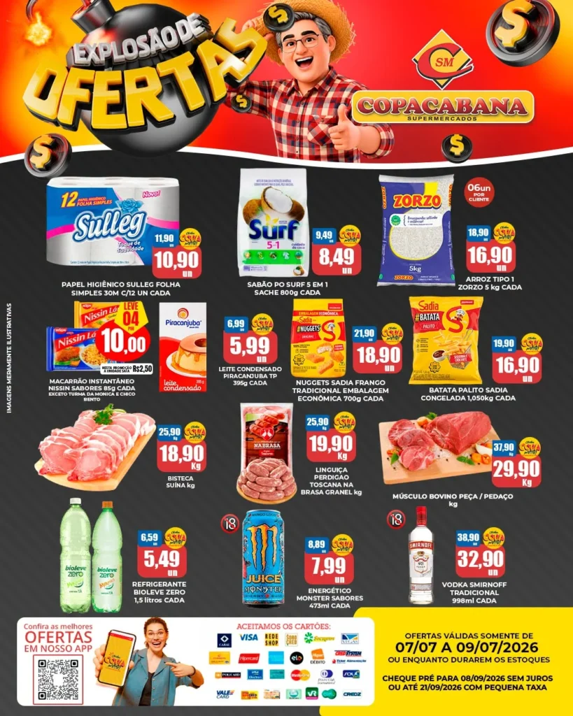 Copacabana Supermercados até 09-07-2026