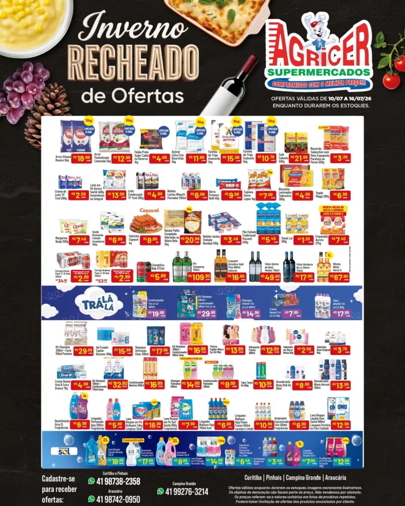 Agricer Supermercados até 16-07-2026