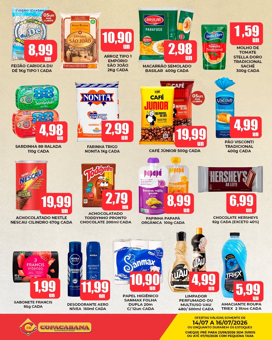 Ofertas do Copacabana Supermercados