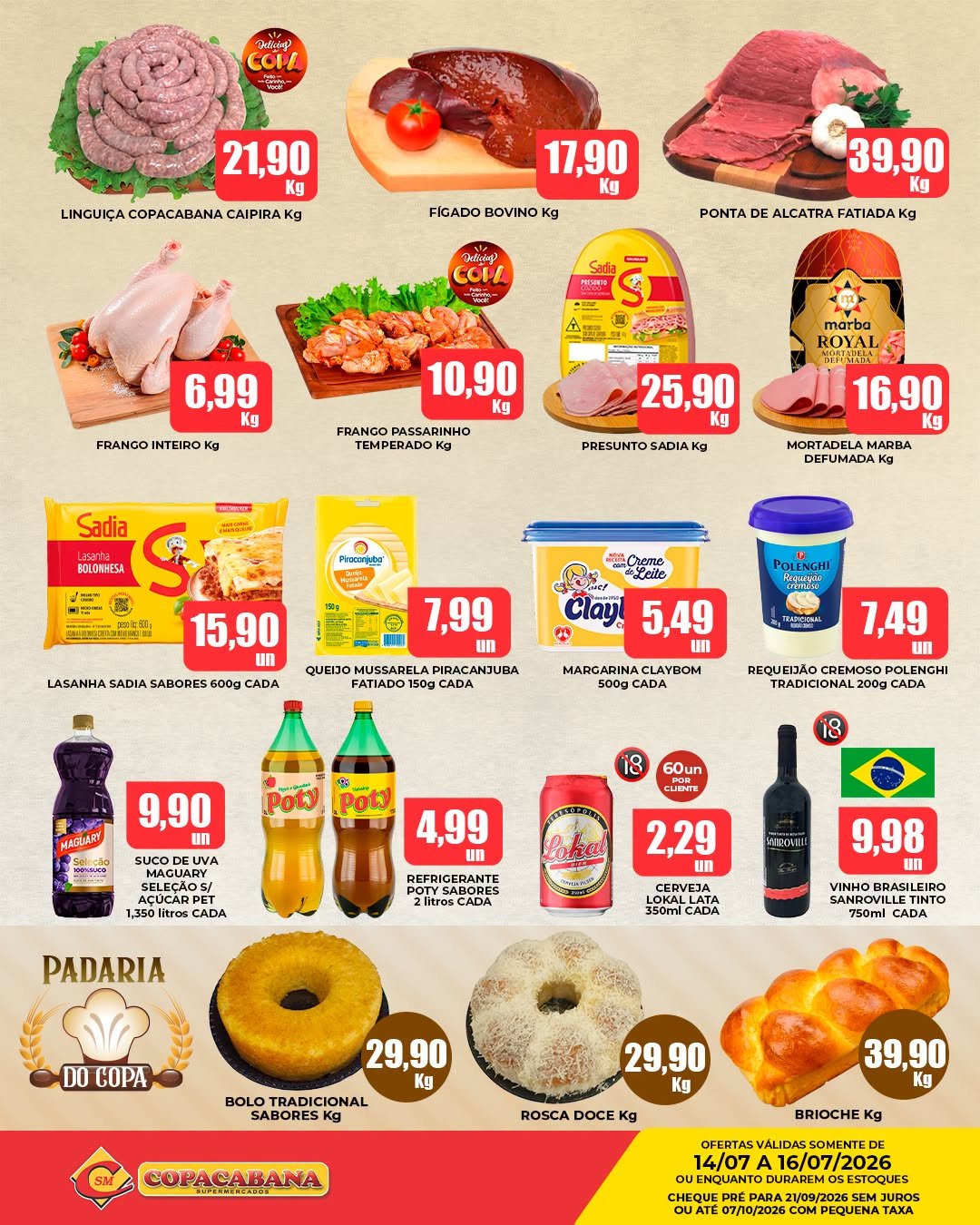 Ofertas do Copacabana Supermercados