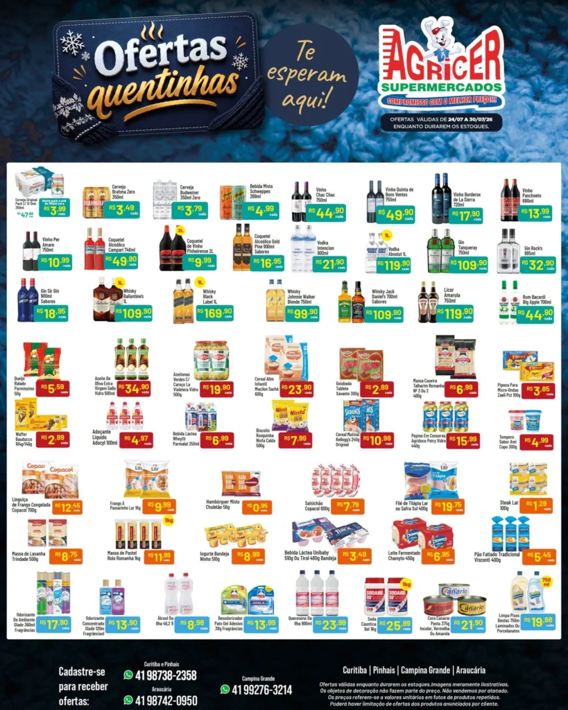 Agricer Supermercados até 30-07-2026