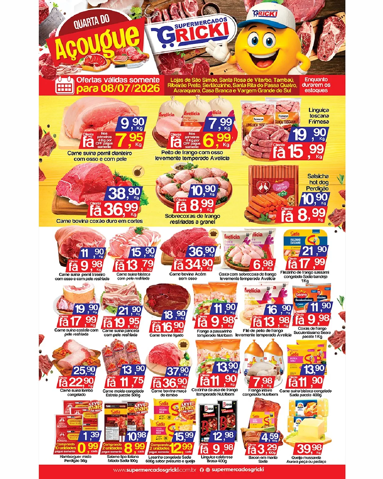Ofertas do Supermercado Gricki