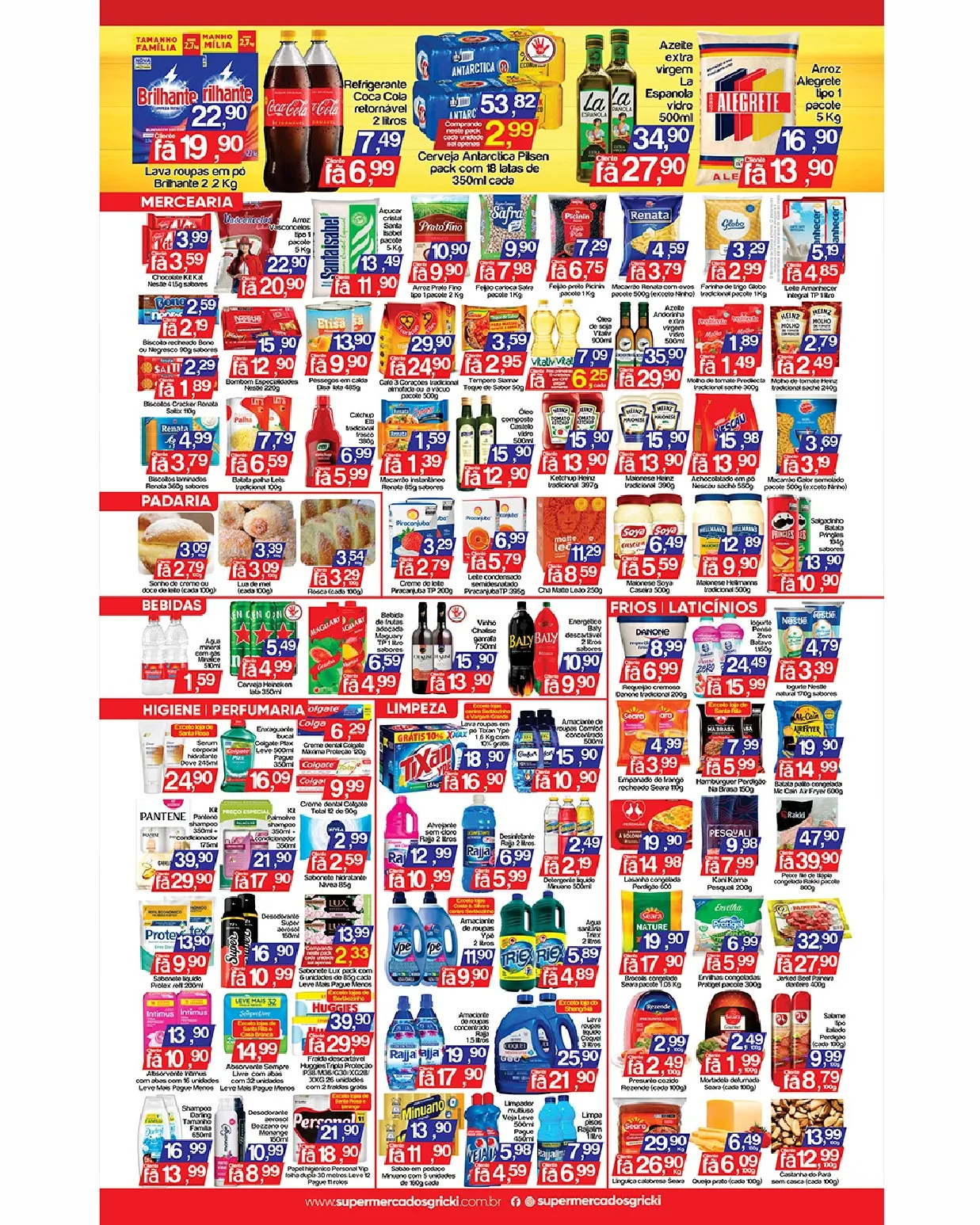 Ofertas do Supermercado Gricki