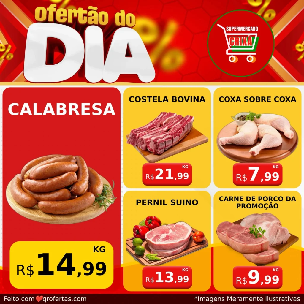 Ofertas supermercado crixâ – 31/07/2026