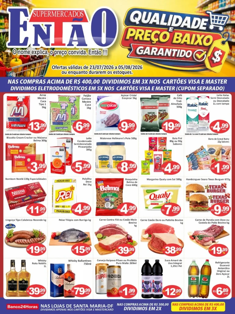 Ofertas Supermercado Então – 05/08/2026