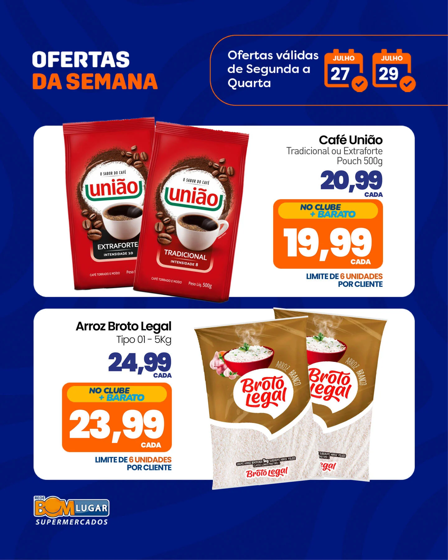 Ofertas Rede Bom Lugar Supermercados