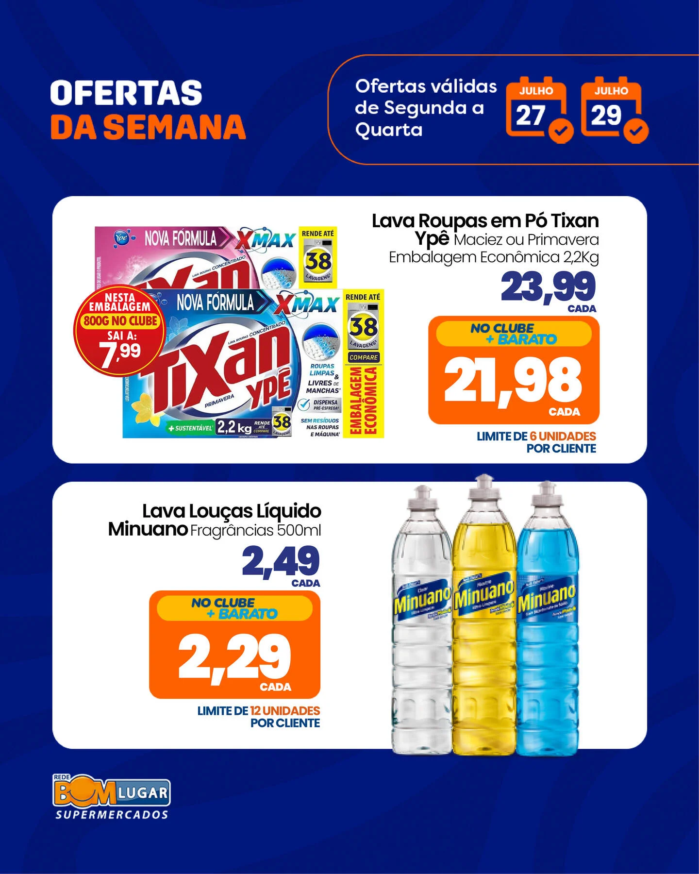Ofertas Rede Bom Lugar Supermercados