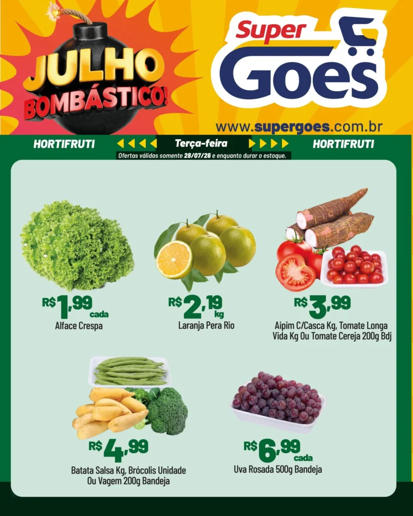 Ofertas Supermercados Goes – 28/07/2026