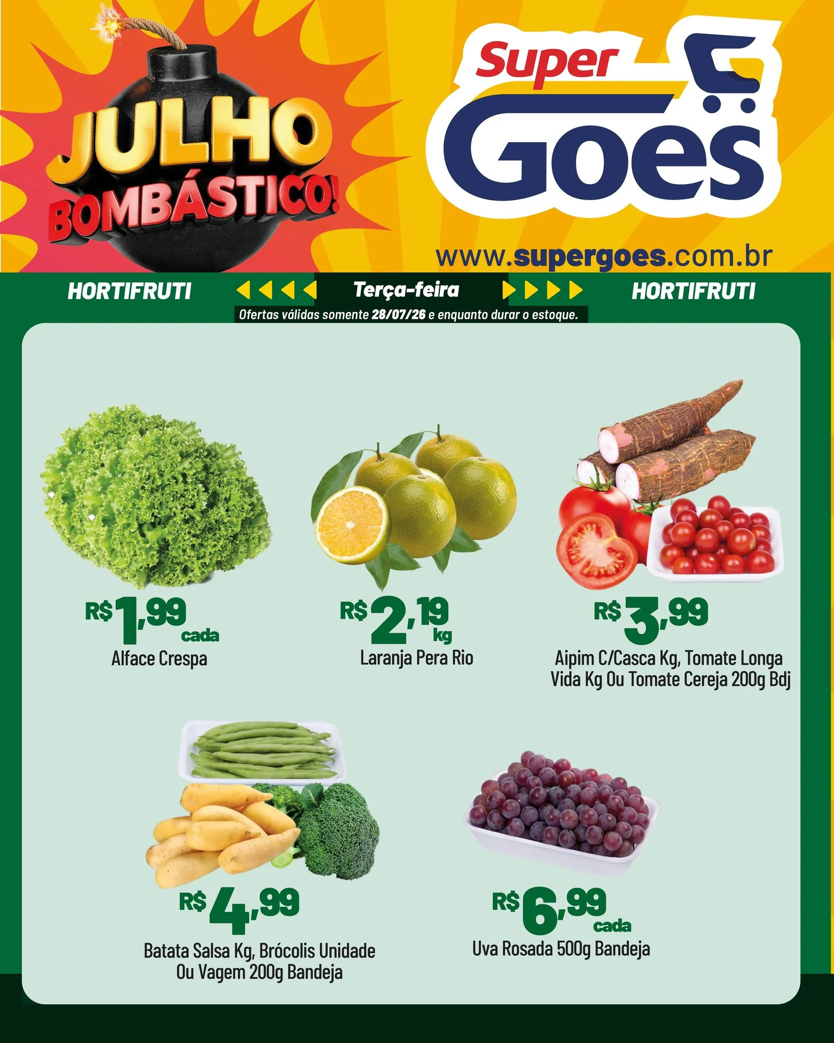 Ofertas Supermercados Goes – 28/07/2026