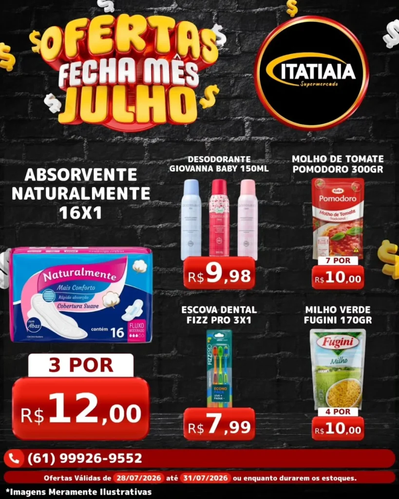 Ofertas Itatiaia Supermercado – 31/07