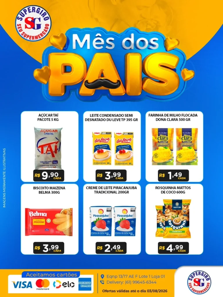 Ofertas Supermercado Supergiro – 03/08/2026