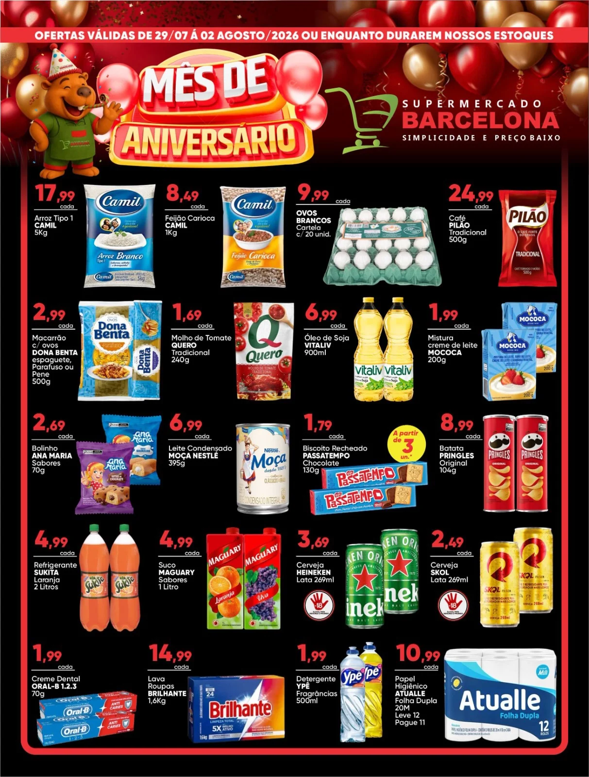 Ofertas Supermercados Barcelona – 02/08/2026
