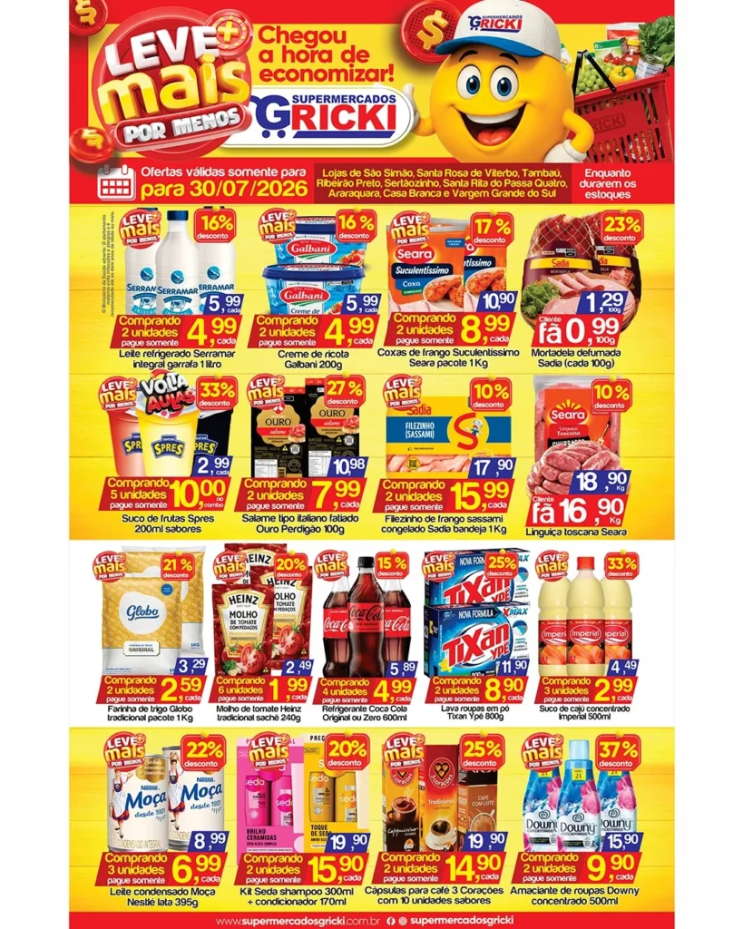 Ofertas Supermercados Gricki – 30/07
