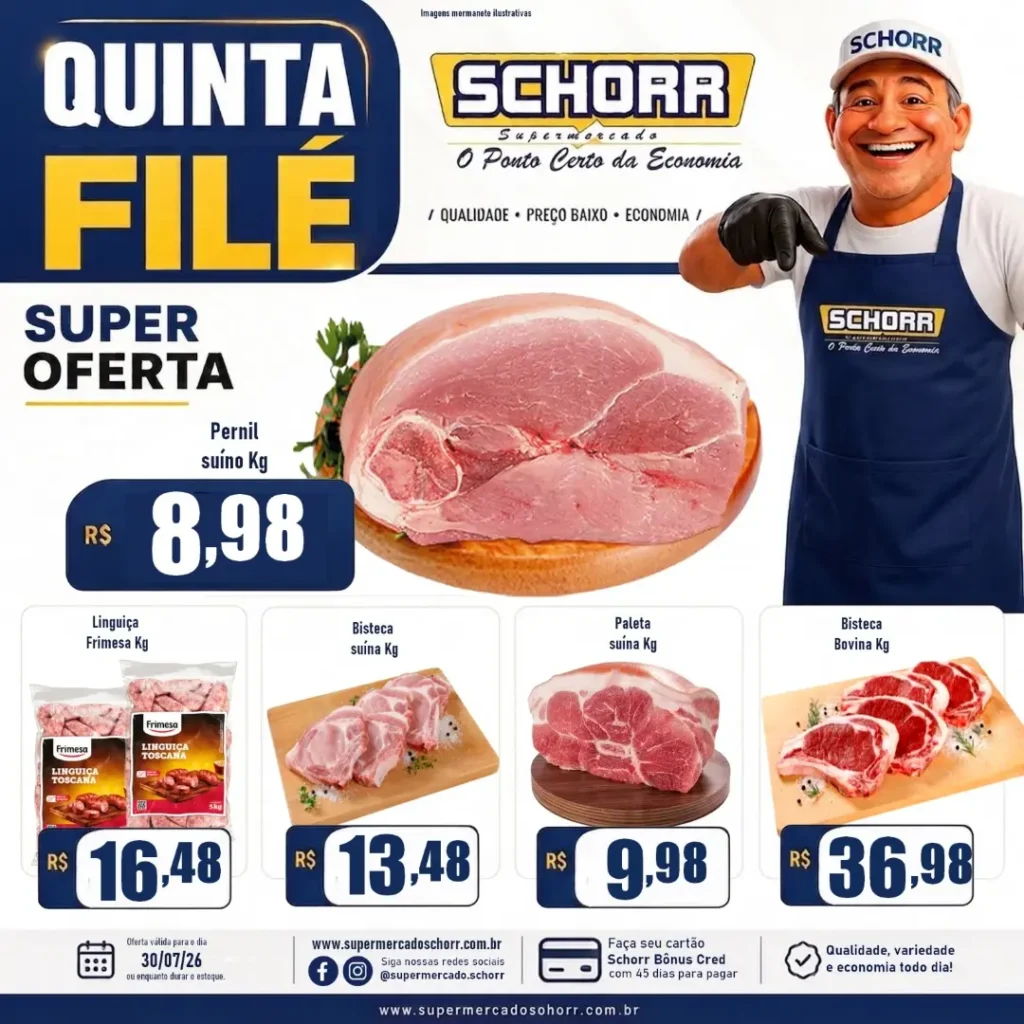Ofertas Schorr supermercado – 30/07/2026