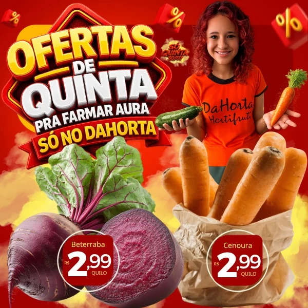 Ofertas Dahorta Hortifruti – 30/07/2026 Ofertas Dahorta Hortifruti – 30/07/2026