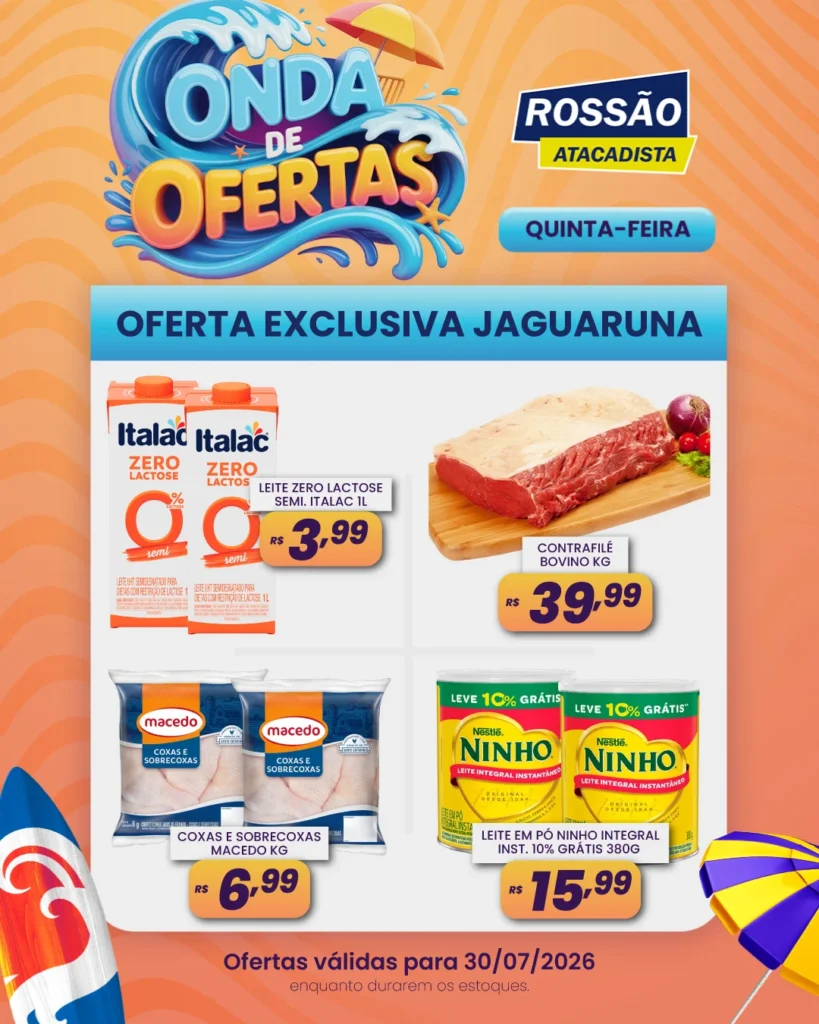 Ofertas Rossão Atacadista – 30/07/2026