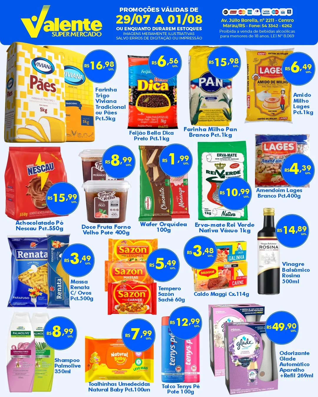 Ofertas Valente Supermercado – 01/08/2026