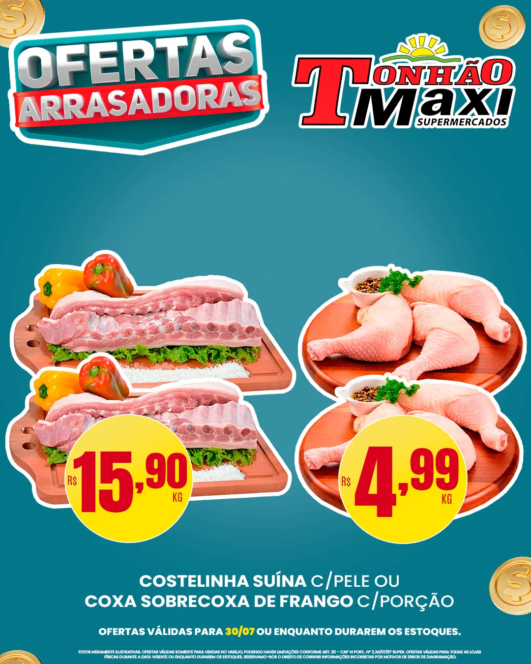 Ofertas Supermercados Tonhão Maxi – 30/07/2026