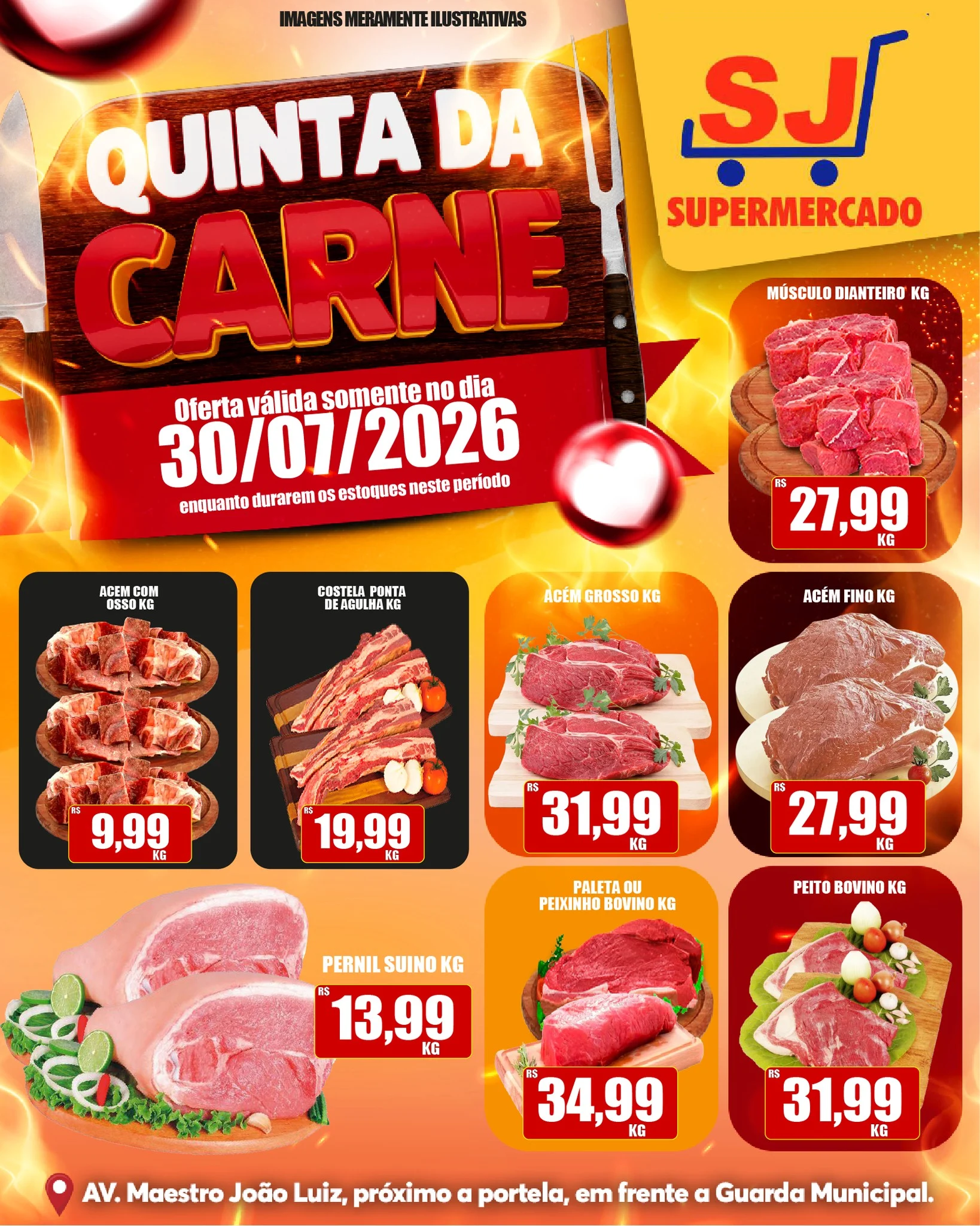 Ofertas SJ Supermercado – 30/07/2026