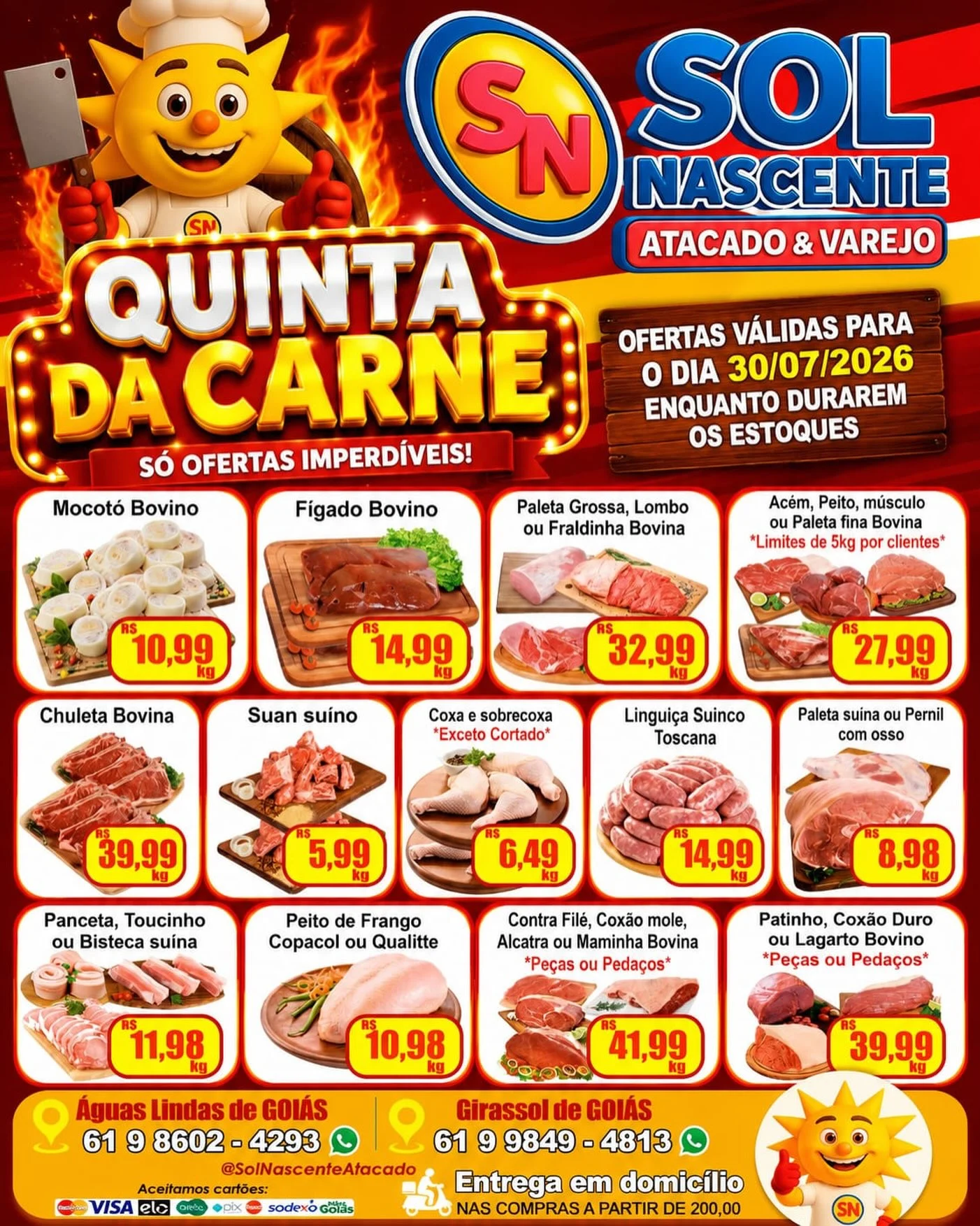 Ofertas Sol Nascente Atacado e Varejo | Supermercado – 30/07/2026