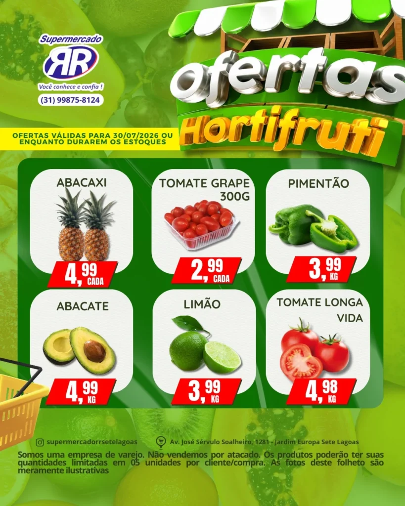 Ofertas Supermercado RR – 30/07/2026