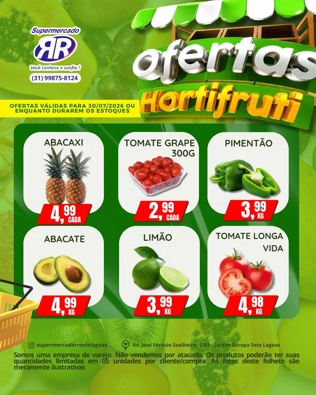 Ofertas Supermercado RR – 30/07/2026