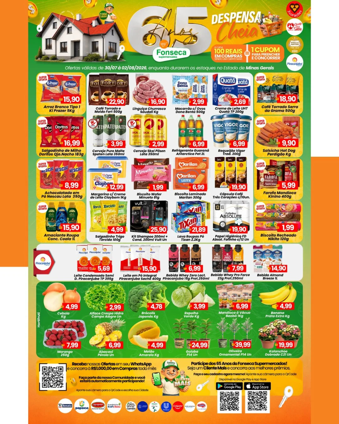 Ofertas Fonseca Supermercados – 02/08/2026