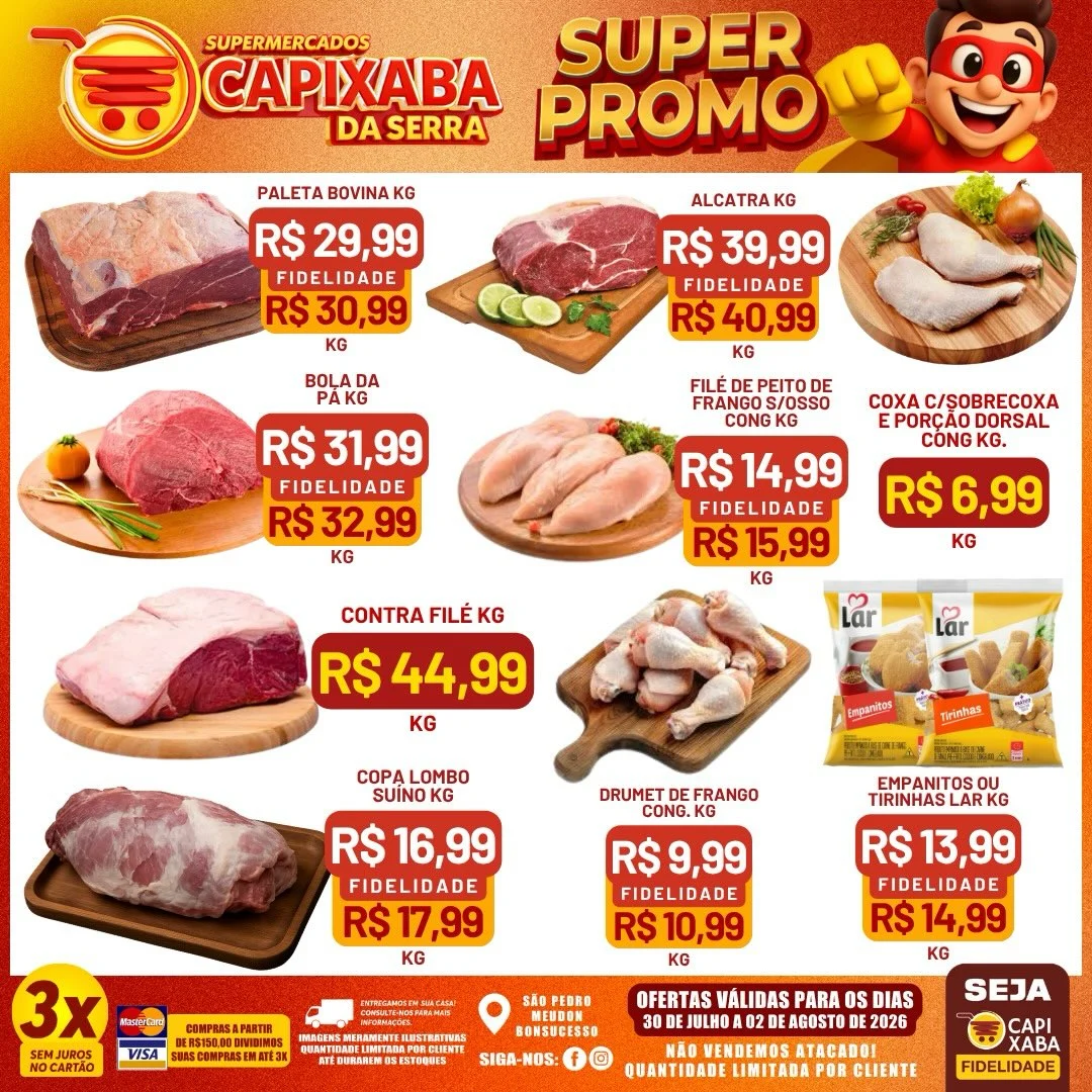 Ofertas Supermercados Capixaba da Serra – 02/08/2026