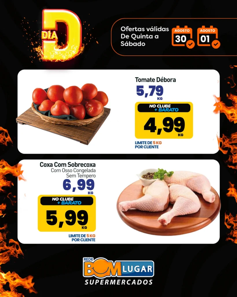 Ofertas Rede Bom Lugar Supermercados – 01/08/2026