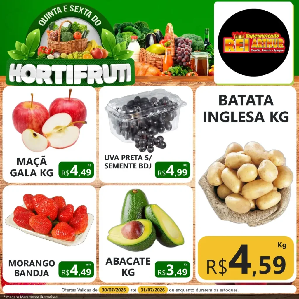 Ofertas Supermercado Rei Arthur💥 – 31/07/2026