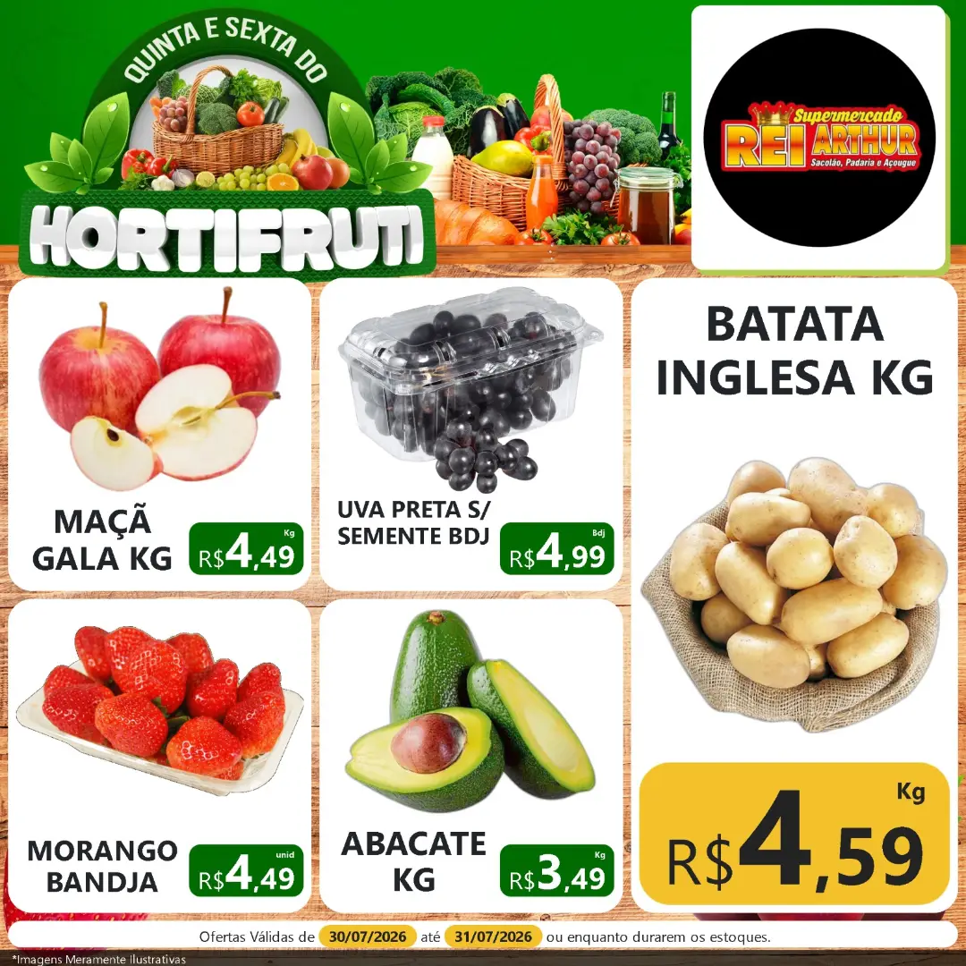 Ofertas Supermercado Rei Arthur💥 – 31/07/2026