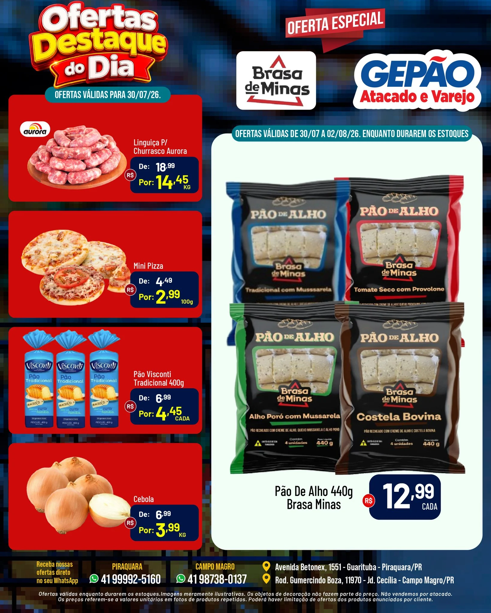 Ofertas GEPÃO – 02/08/2026
