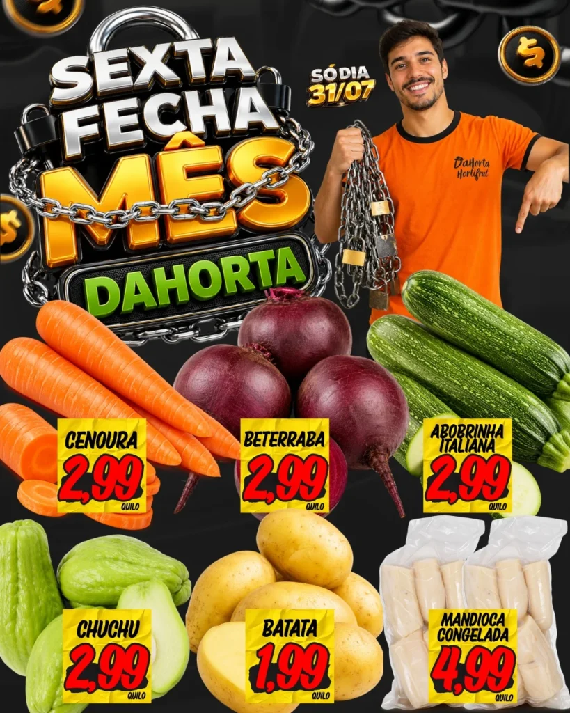 Ofertas Dahorta Hortifruti – 31/07/2026