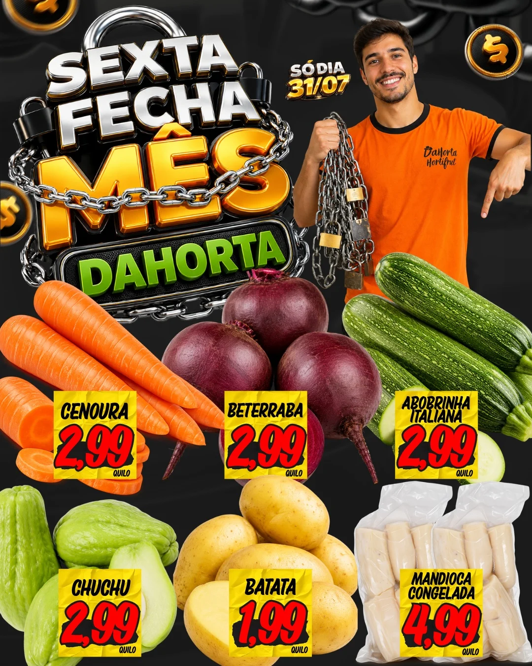 Ofertas Dahorta Hortifruti – 31/07/2026